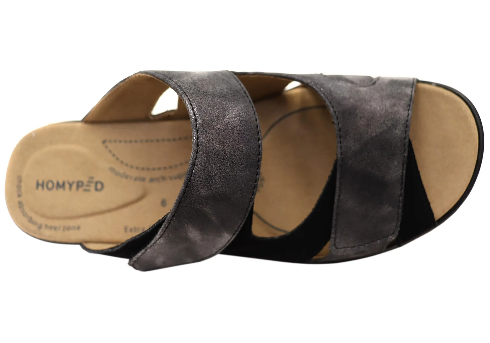 Homyped Damen Traum-Slide Weite Passform Slides Sandalen Homyped Schuhe