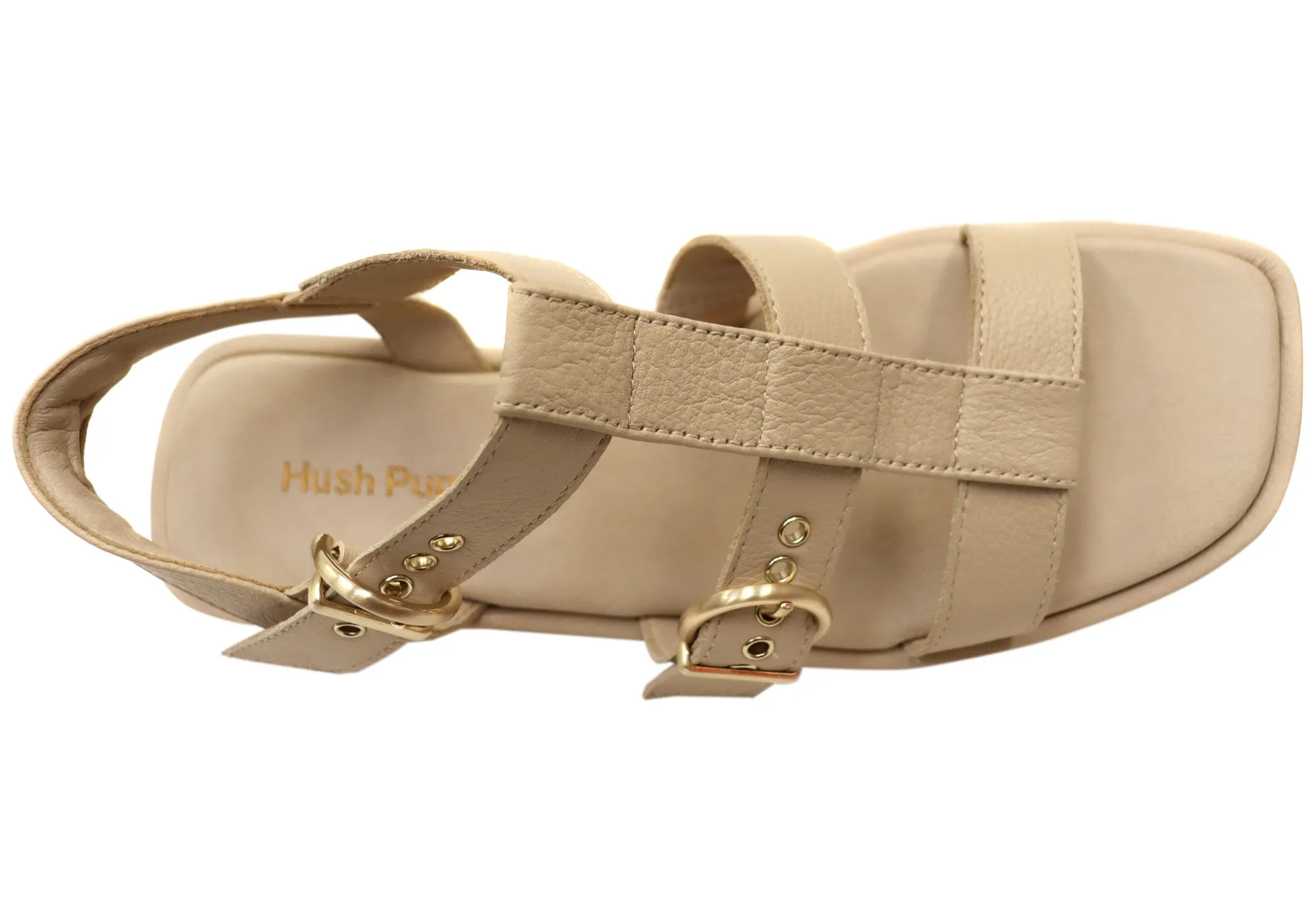 Hush Puppies Equity Damen Bequeme Ledersandalen Hush Puppies Schuhe