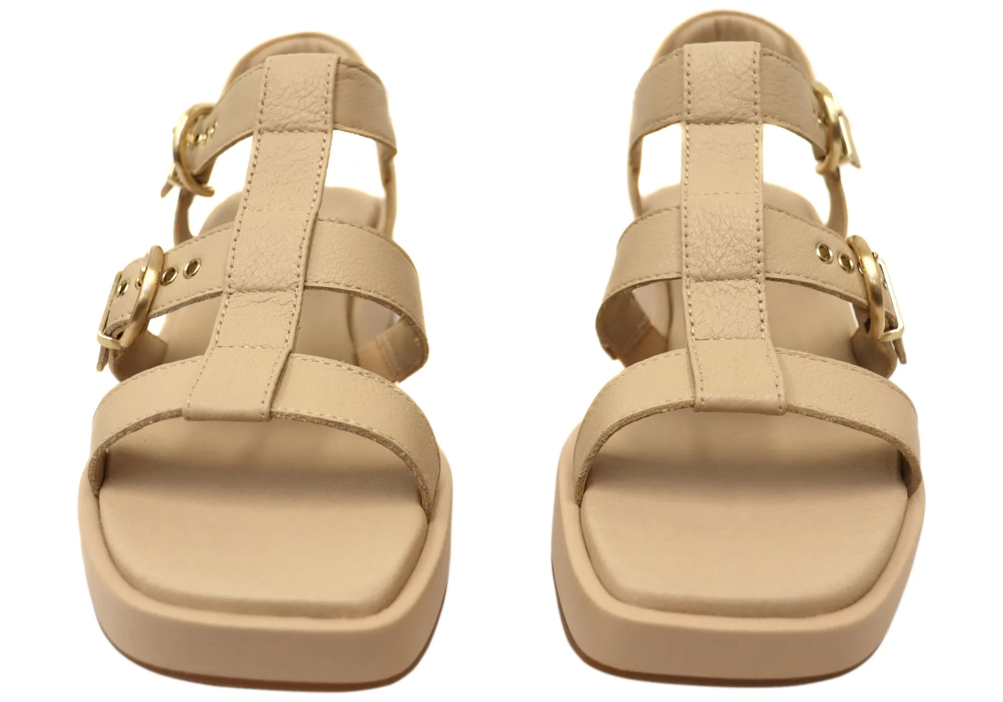 Hush Puppies Equity Damen Bequeme Ledersandalen Hush Puppies Schuhe