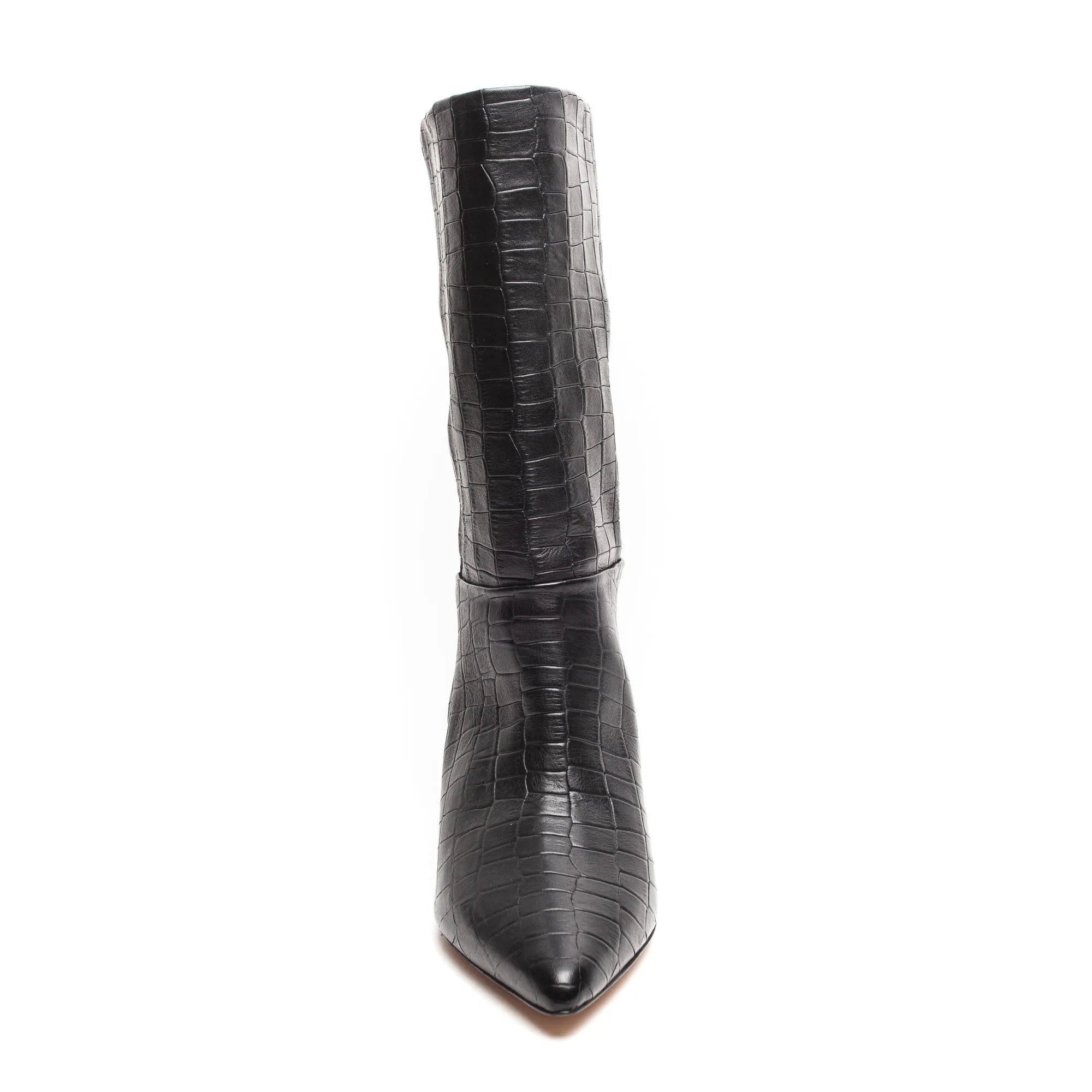 Ivy Lee Lopez Schwarze Kunstleder Crocco-Schuhe_Ivy-Lee