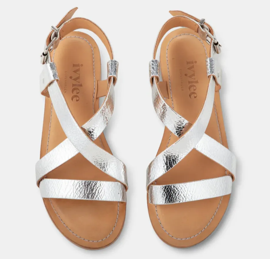 IvyLee Laura Metallisch Silber Schuhe_Ivy-Lee