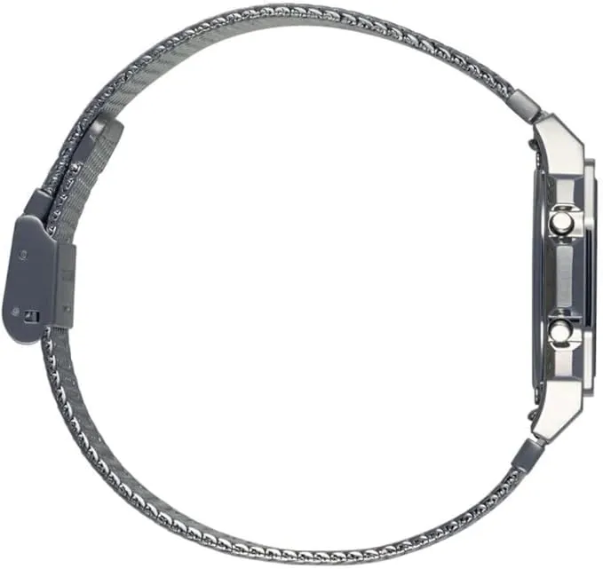 Schmuck Casio Uhren CASIO A1000MA-7EF Vintage Silberuhr