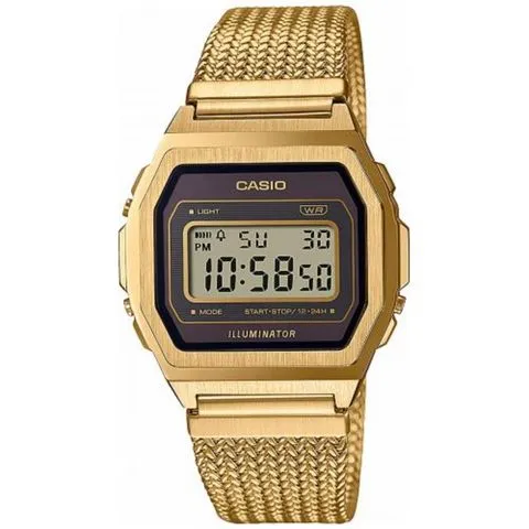 Schmuck Casio Uhren CASIO Vintage Goldene Uhr #A1000MGA-5EF