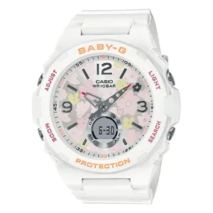 Schmuck Casio Uhren CASIO Damen Baby-G Weiße Uhr BGA-260FL-7ADR