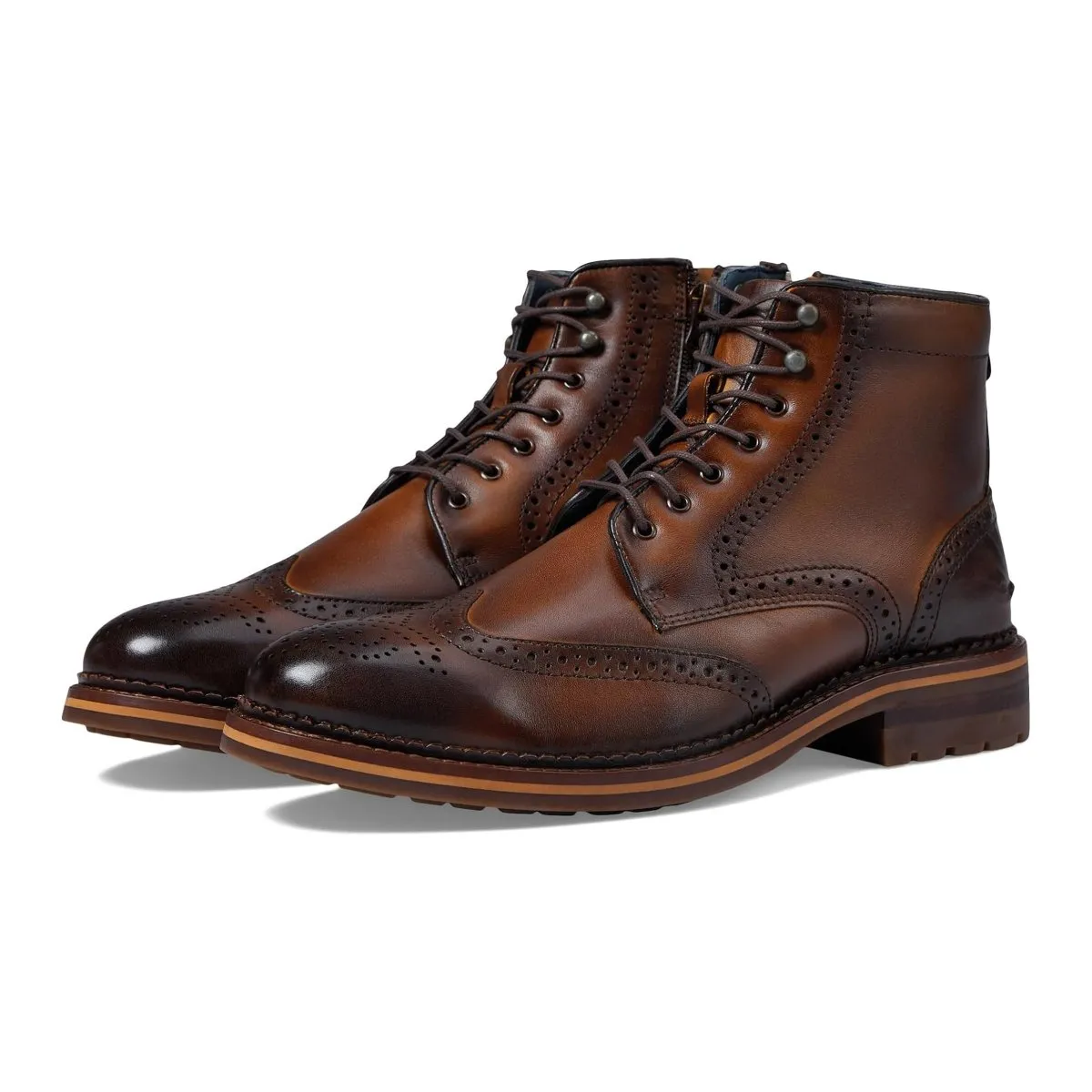 Johnston & Murphy Herren XC Flex Connelly Wingtip Stiefel Braun