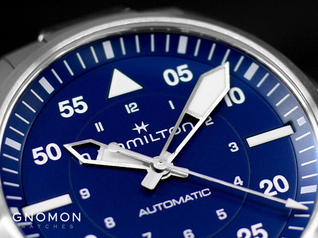 Khaki Aviation Pilot Auto 39mm Blue Ref. H76305140
