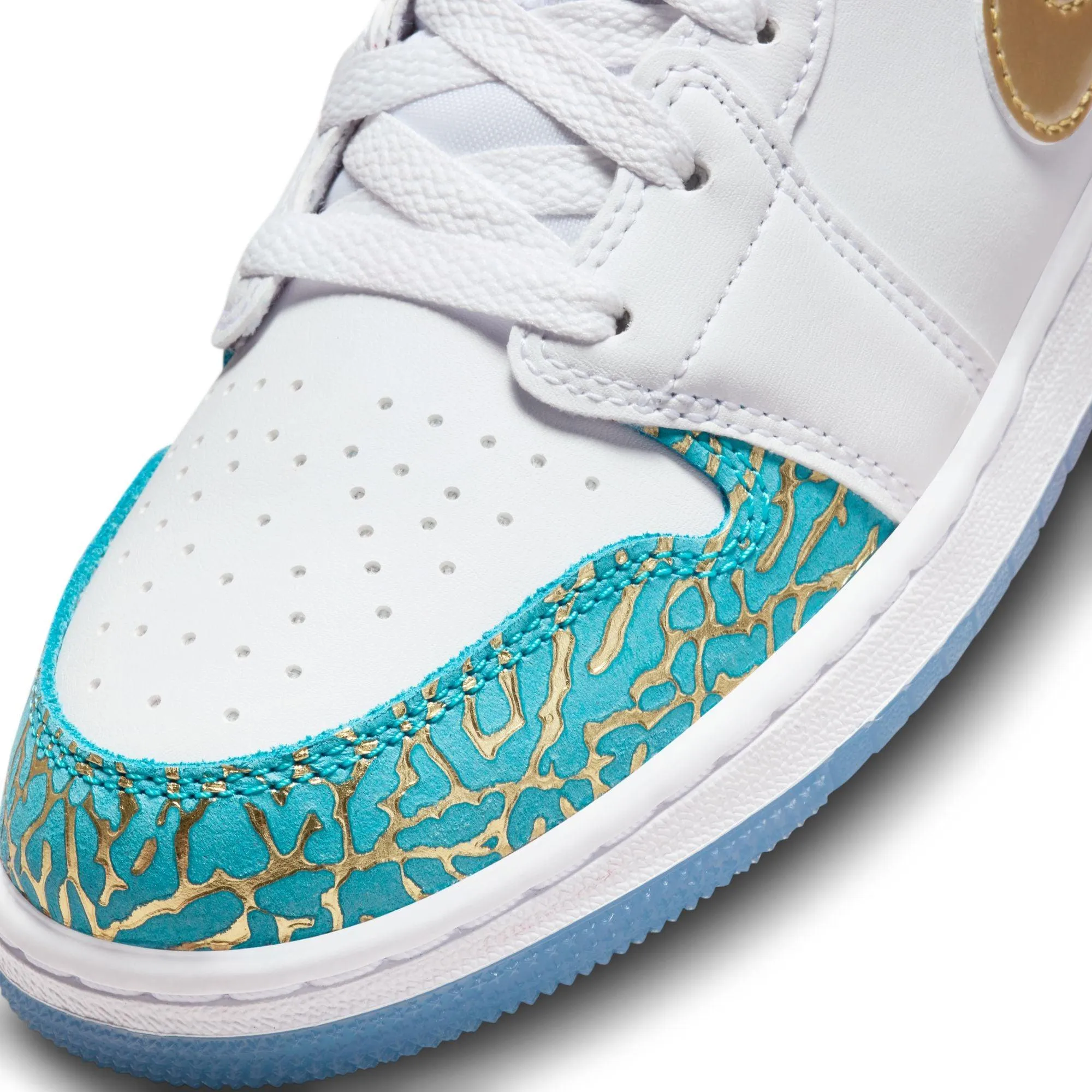 Kid's Air Jordan 1 Mid SS 'UNC zu Chi'