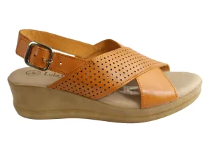 Lola Canales Eden Damen Komfort Keilabsatz Sandalen Aus Leder Hergestellt In Spanien Lola Canales Schuhe
