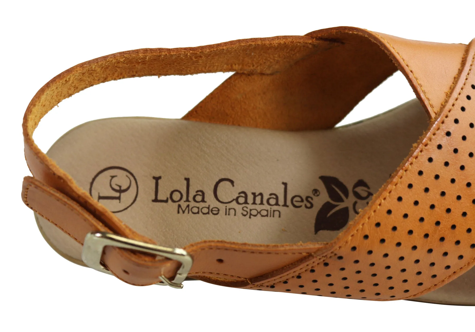 Lola Canales Eden Damen Komfort Keilabsatz Sandalen Aus Leder Hergestellt In Spanien Lola Canales Schuhe