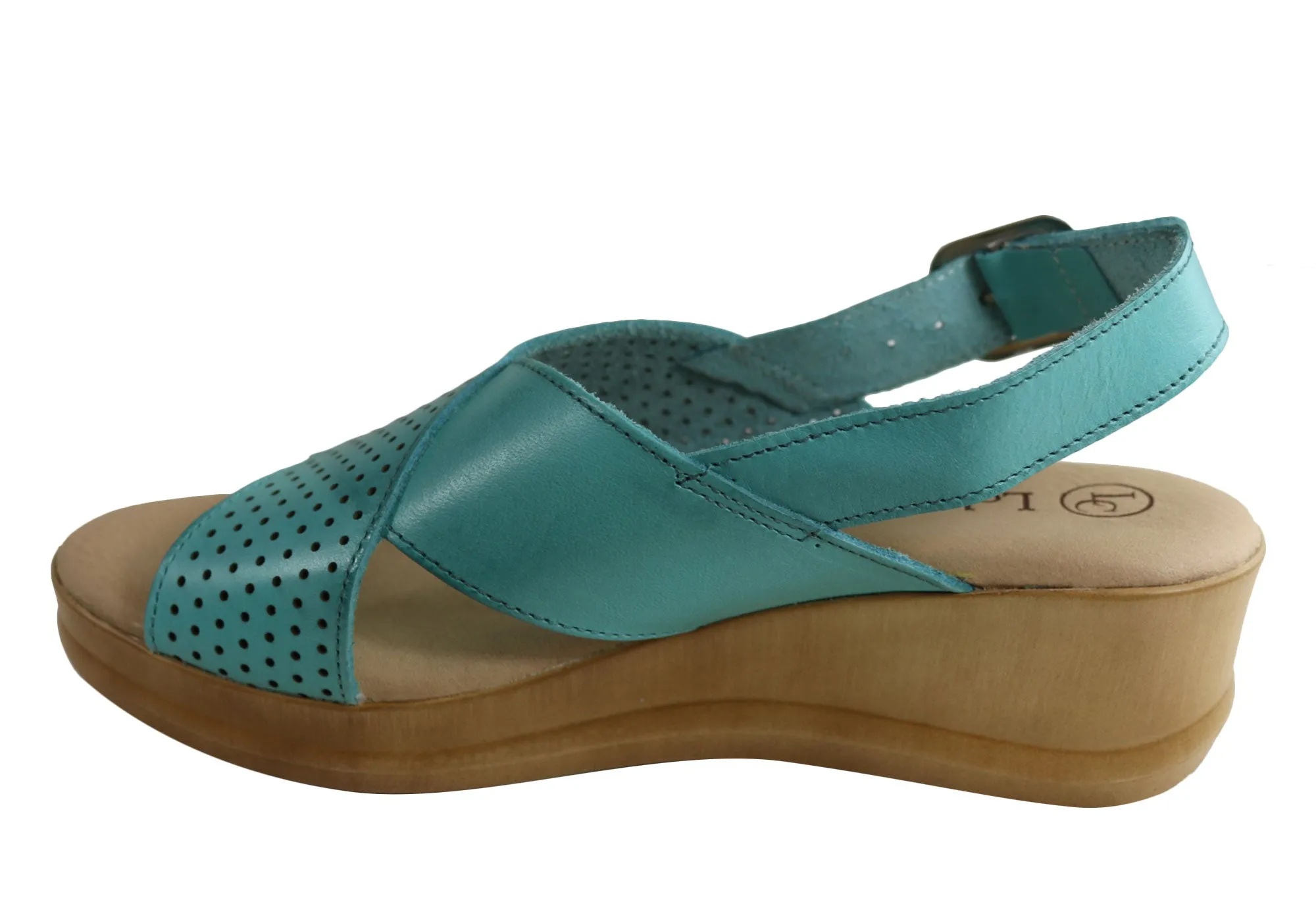Lola Canales Eden Damen Komfort Keilabsatz Sandalen Aus Leder Hergestellt In Spanien Lola Canales Schuhe