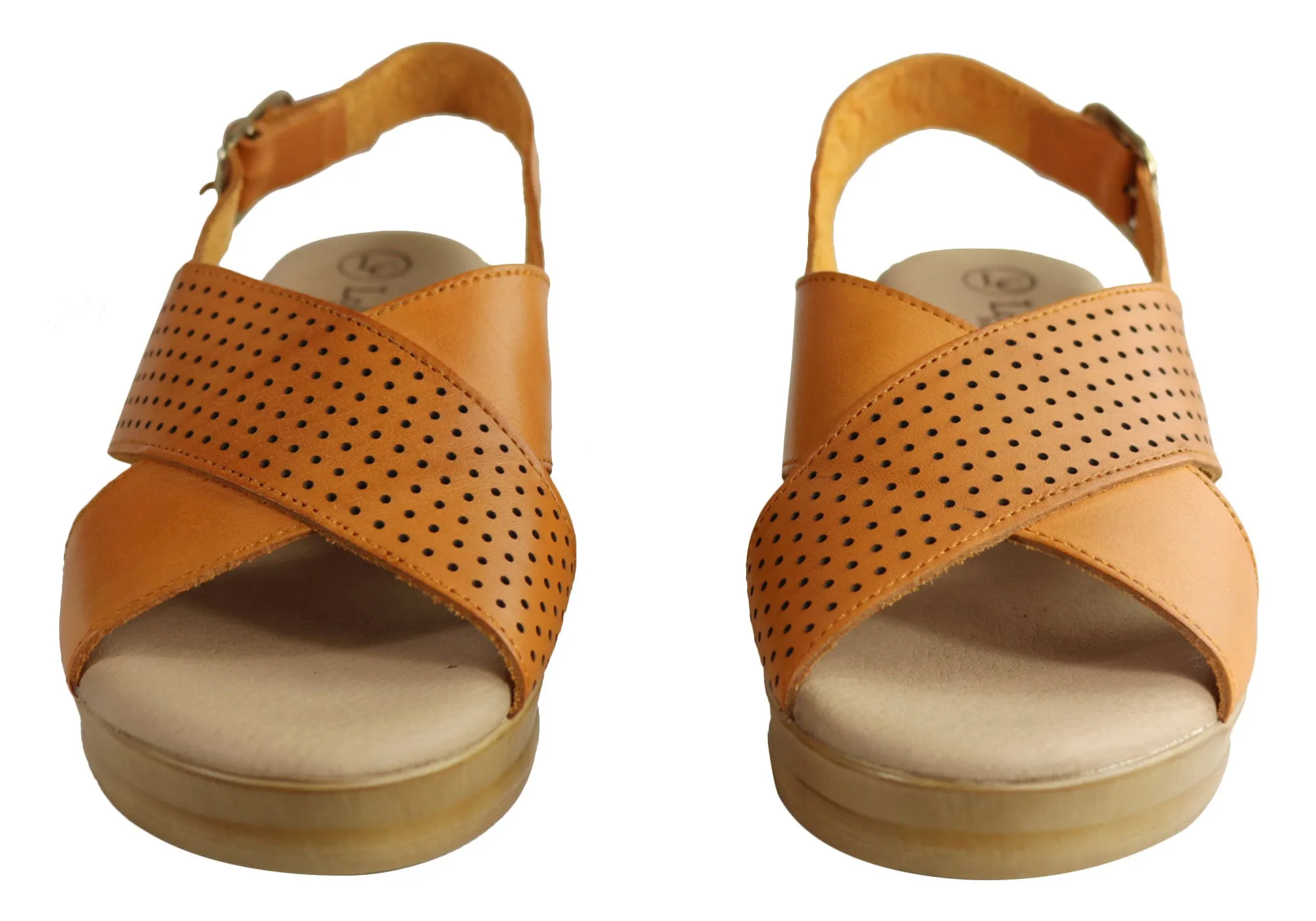 Lola Canales Eden Damen Komfort Keilabsatz Sandalen Aus Leder Hergestellt In Spanien Lola Canales Schuhe