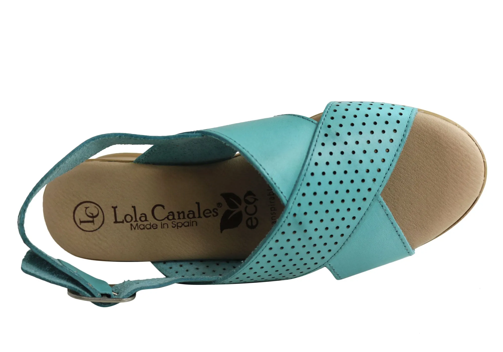 Lola Canales Eden Damen Komfort Keilabsatz Sandalen Aus Leder Hergestellt In Spanien Lola Canales Schuhe