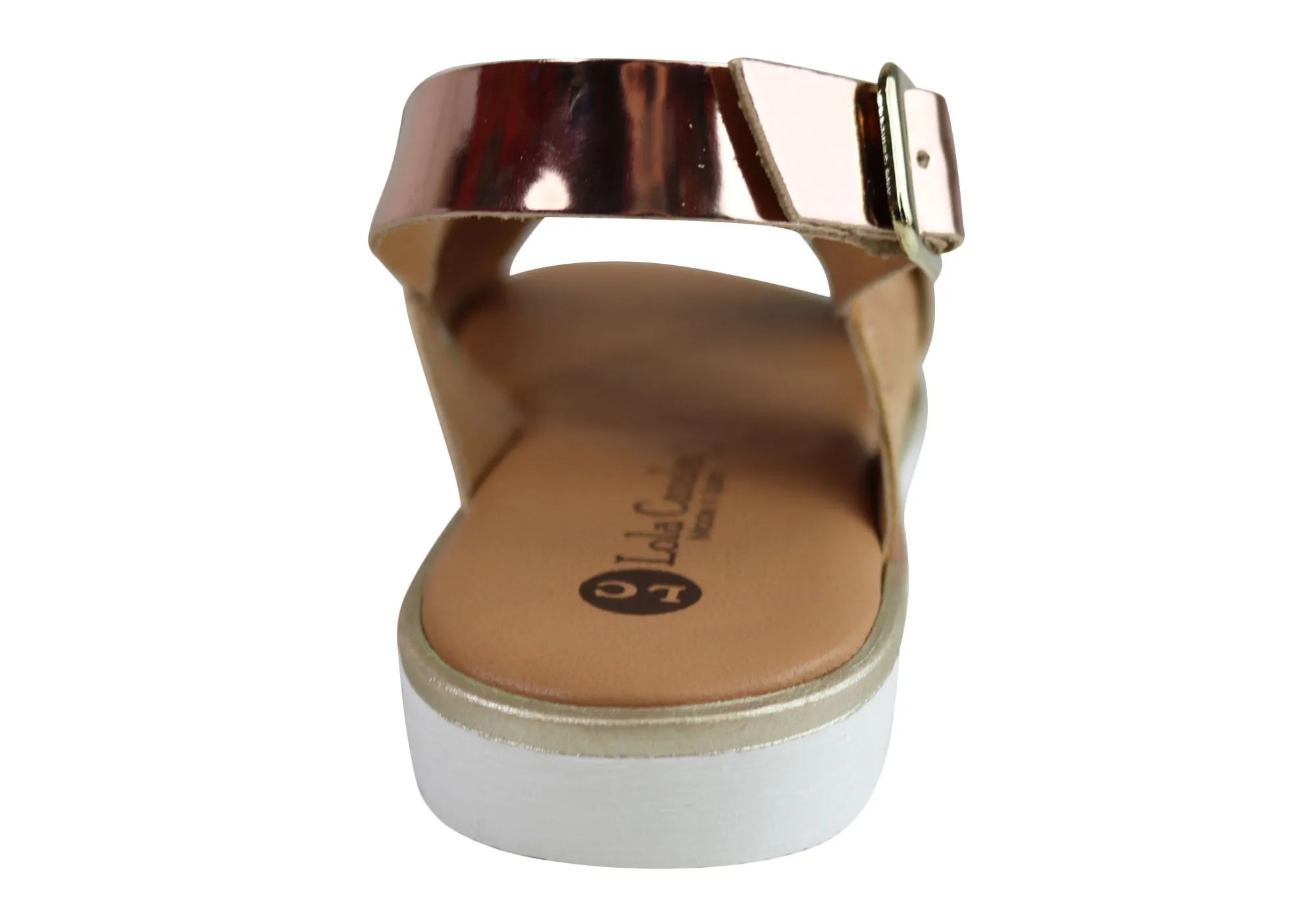 Lola Canales Gara Damen Bequeme Ledersandalen Hergestellt in Spanien Lola Canales Schuhe