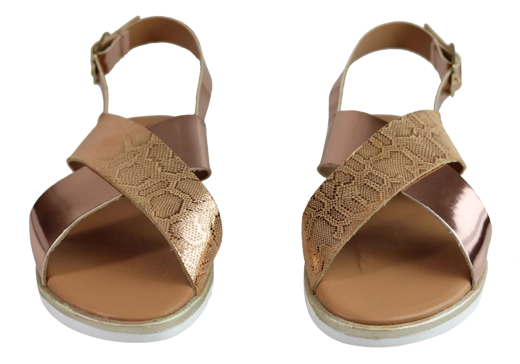 Lola Canales Gara Damen Bequeme Ledersandalen Hergestellt in Spanien Lola Canales Schuhe