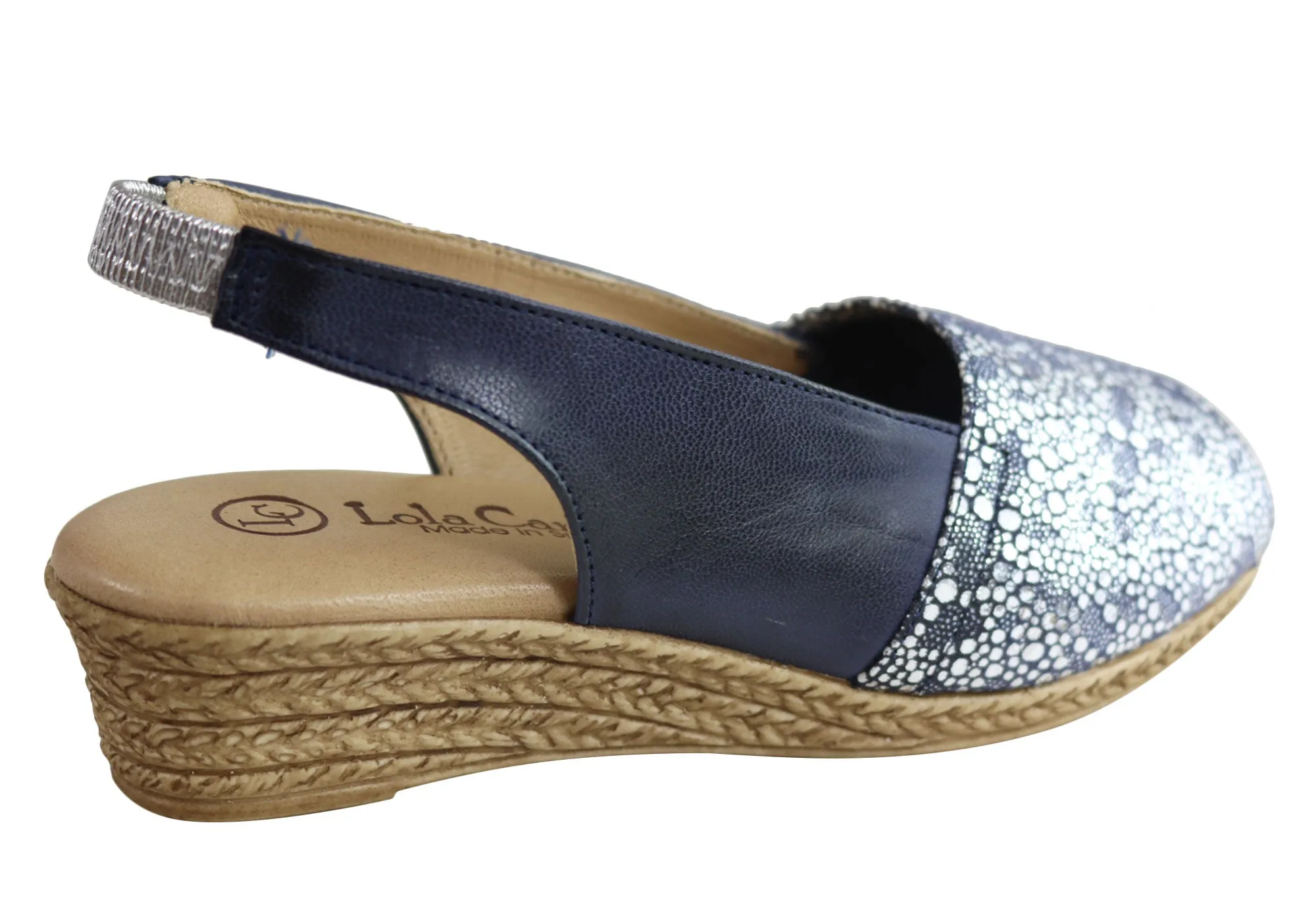 Lola Canales Lulu Damen Komfort Keilabsatz Sandalen Aus Leder Hergestellt In Spanien Lola Canales Schuhe