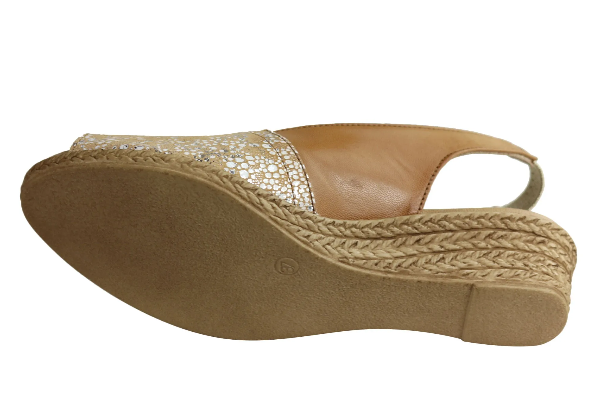 Lola Canales Lulu Damen Komfort Keilabsatz Sandalen Aus Leder Hergestellt In Spanien Lola Canales Schuhe