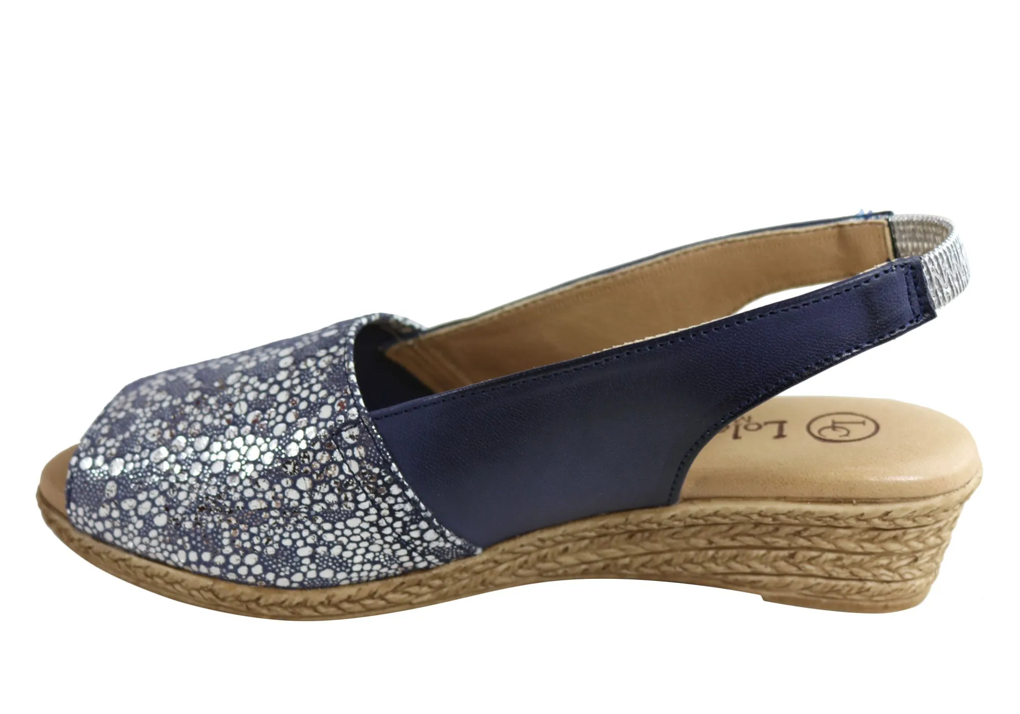 Lola Canales Lulu Damen Komfort Keilabsatz Sandalen Aus Leder Hergestellt In Spanien Lola Canales Schuhe