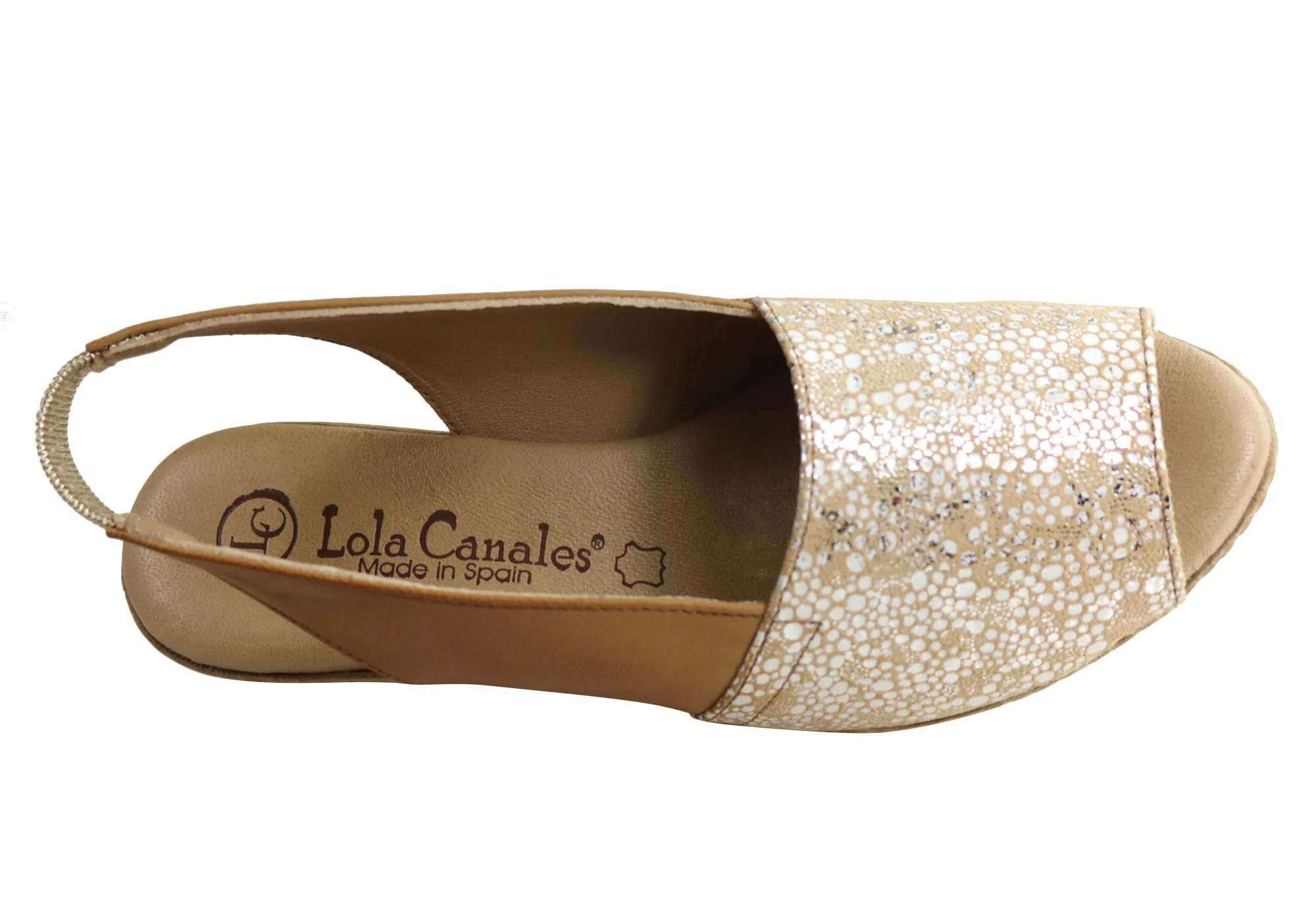Lola Canales Lulu Damen Komfort Keilabsatz Sandalen Aus Leder Hergestellt In Spanien Lola Canales Schuhe