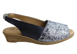 Lola Canales Lulu Damen Komfort Keilabsatz Sandalen Aus Leder Hergestellt In Spanien Lola Canales Schuhe