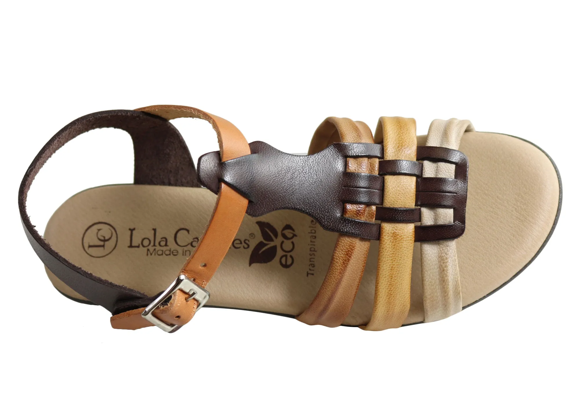 Lola Canales Yvette Damen Bequeme Ledersandalen Hergestellt In Spanien Lola Canales Schuhe