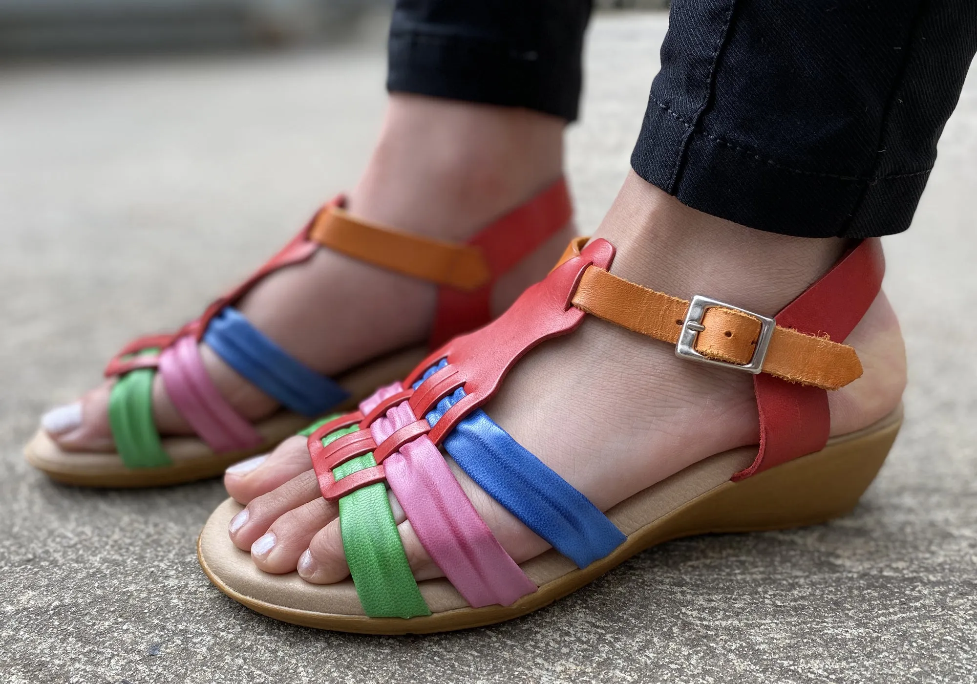 Lola Canales Yvette Damen Bequeme Ledersandalen Hergestellt In Spanien Lola Canales Schuhe