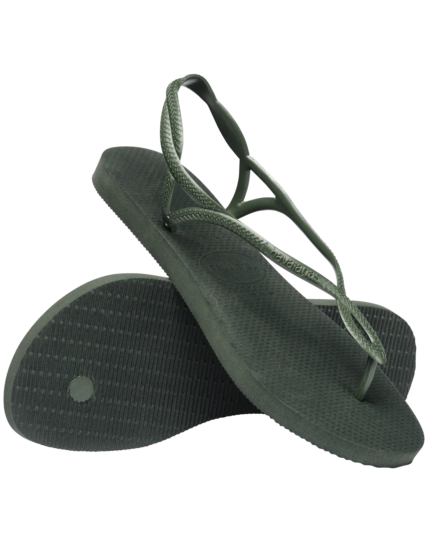 Luna Flip-Flops in Olivgrün