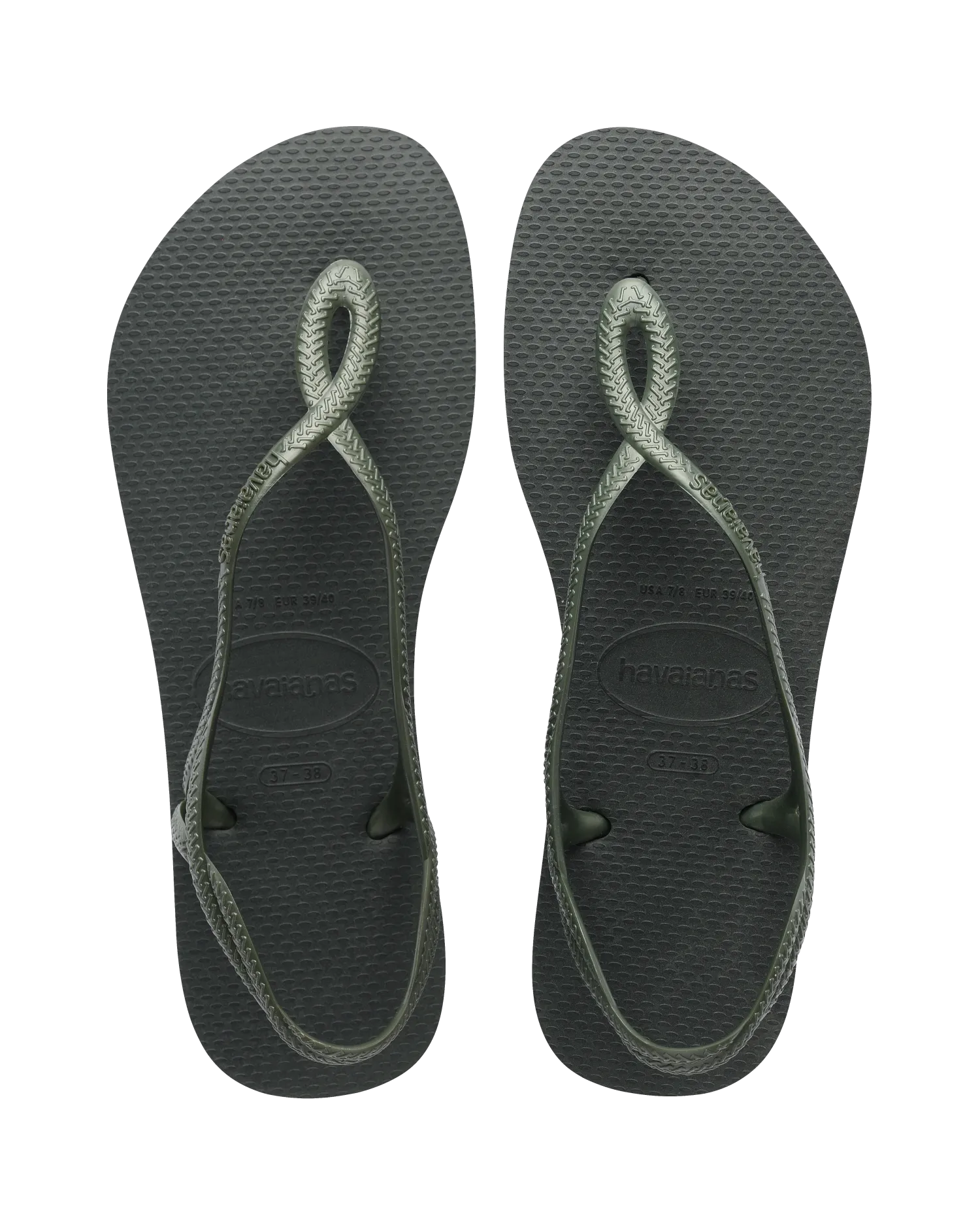 Luna Flip-Flops in Olivgrün