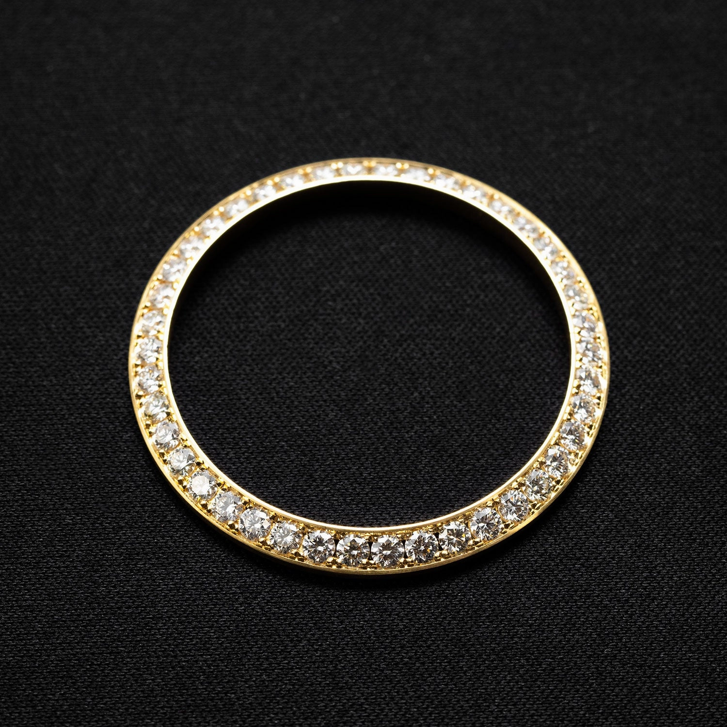 Lünette für Rolex Datejust 41 750 Gelbgold 42 Brill. 2,66 ct. TW/VSi