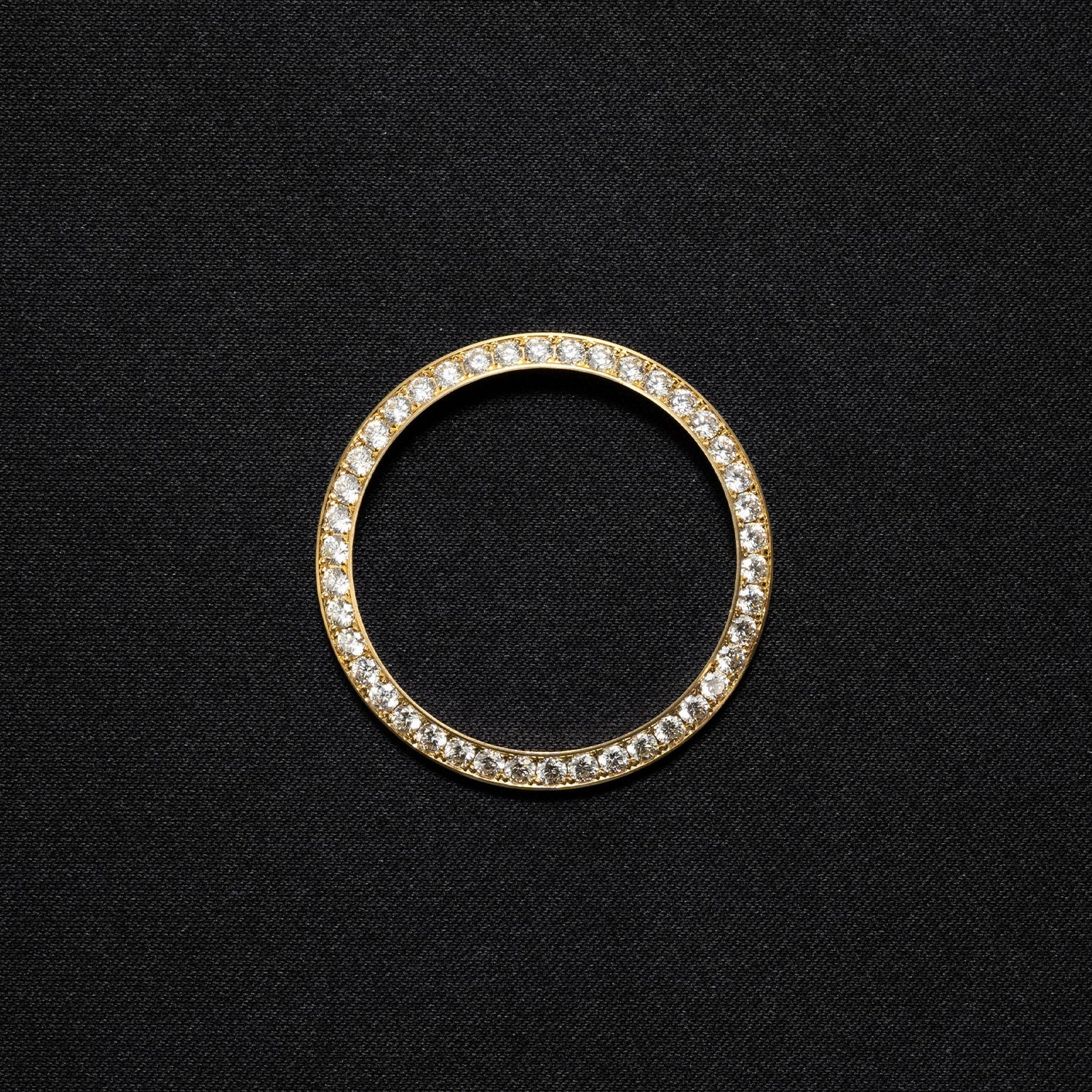 Lünette für Rolex Datejust 41 750 Gelbgold 42 Brill. 2,66 ct. TW/VSi