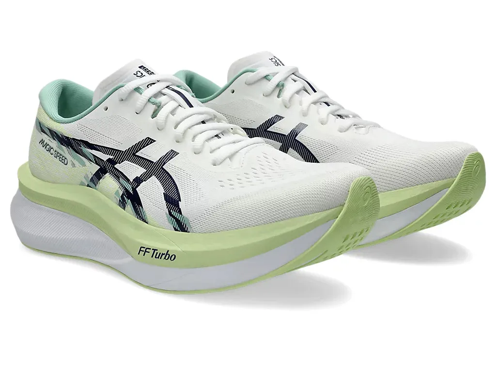 Magic Speed 4 M | Weiß/Blaue Weite Asics Schuhe