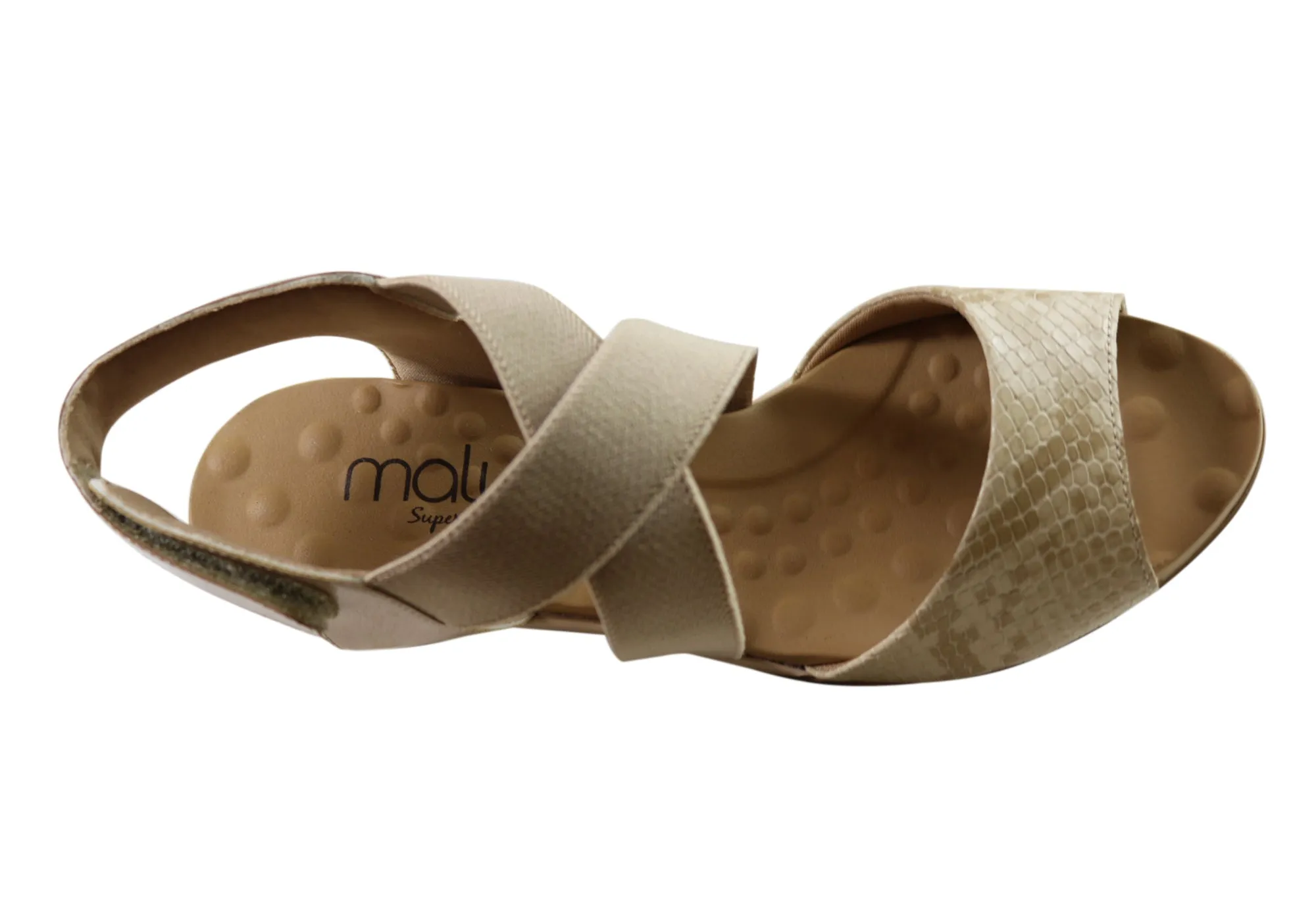 Malu Supercomfort Camari Damen Komfort Keil-Sandalen Hergestellt in Brasilien Malu Supercomfort Schuhe