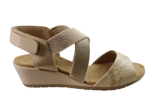 Malu Supercomfort Camari Damen Komfort Keil-Sandalen Hergestellt in Brasilien Malu Supercomfort Schuhe