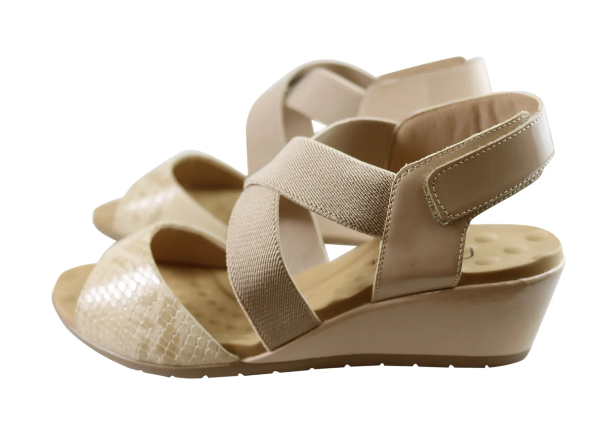 Malu Supercomfort Camari Damen Komfort Keil-Sandalen Hergestellt in Brasilien Malu Supercomfort Schuhe