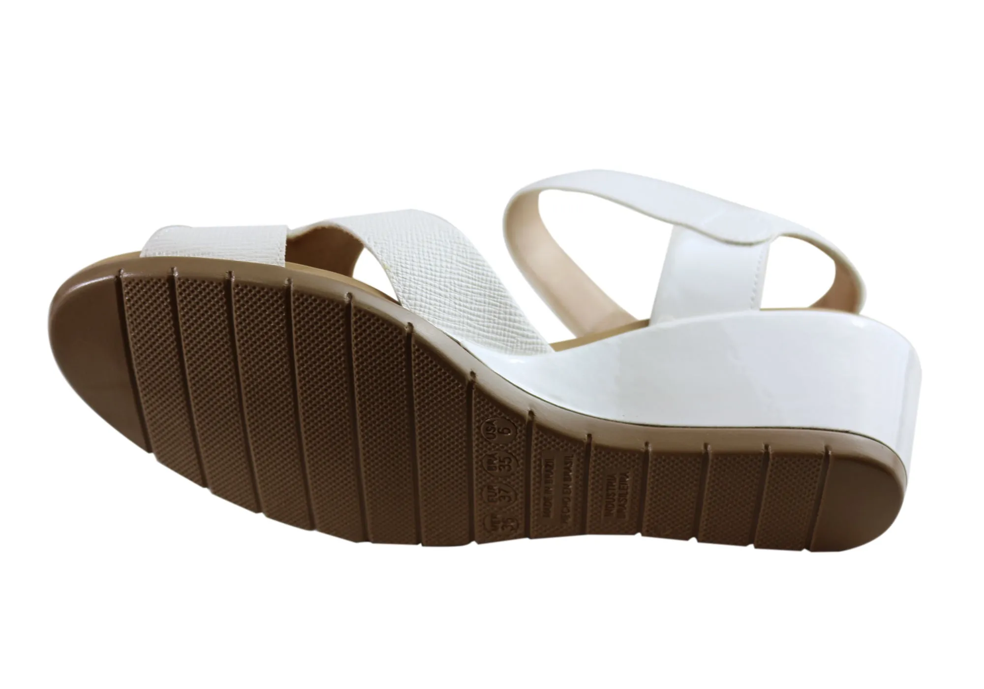 Malu Supercomfort Embry Damen Komfort Keil-Sandalen Hergestellt in Brasilien Malu Supercomfort Schuhe