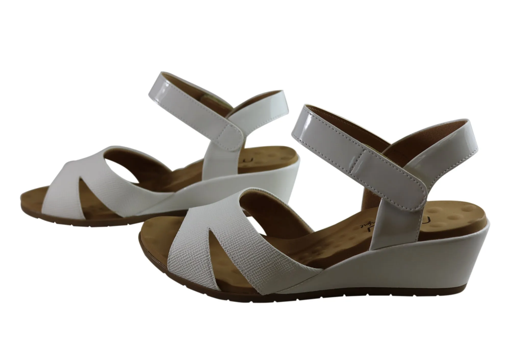 Malu Supercomfort Embry Damen Komfort Keil-Sandalen Hergestellt in Brasilien Malu Supercomfort Schuhe