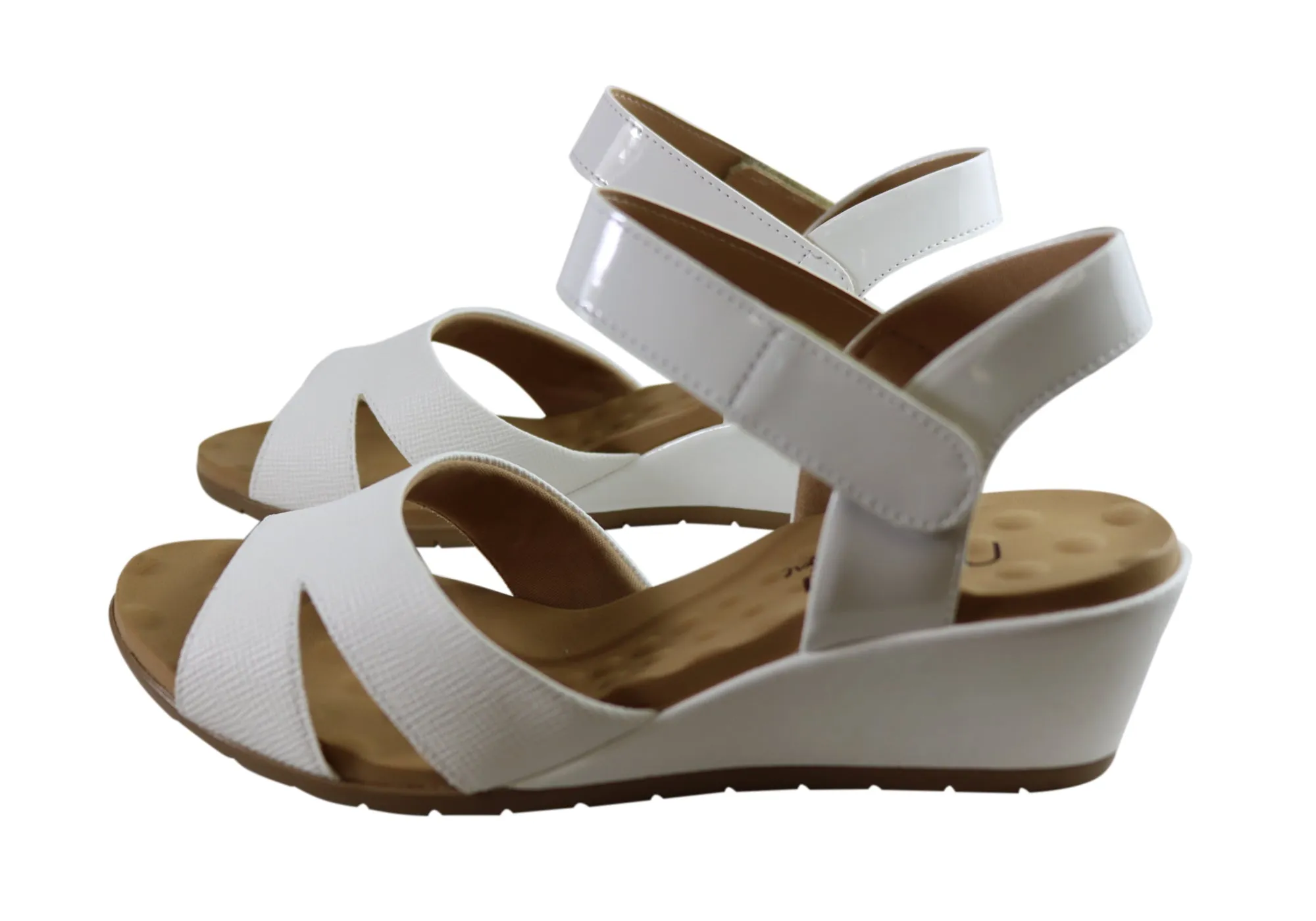 Malu Supercomfort Embry Damen Komfort Keil-Sandalen Hergestellt in Brasilien Malu Supercomfort Schuhe