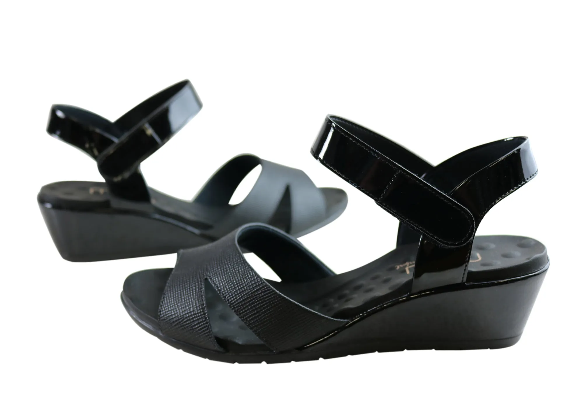 Malu Supercomfort Embry Damen Komfort Keil-Sandalen Hergestellt in Brasilien Malu Supercomfort Schuhe