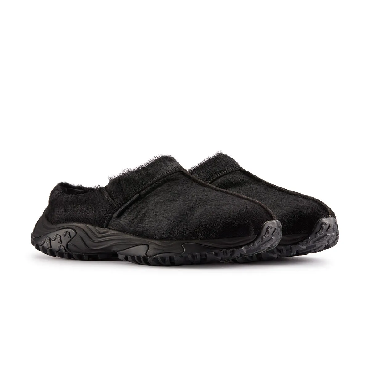   Martine Rose CUR Clog 1 'Schwarzes Interessantes Leder'