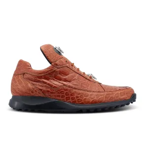 Mauri Schuhe Mauri Bloodshed in Cognac Herren Exotische Alligator Freizeit-Sneaker