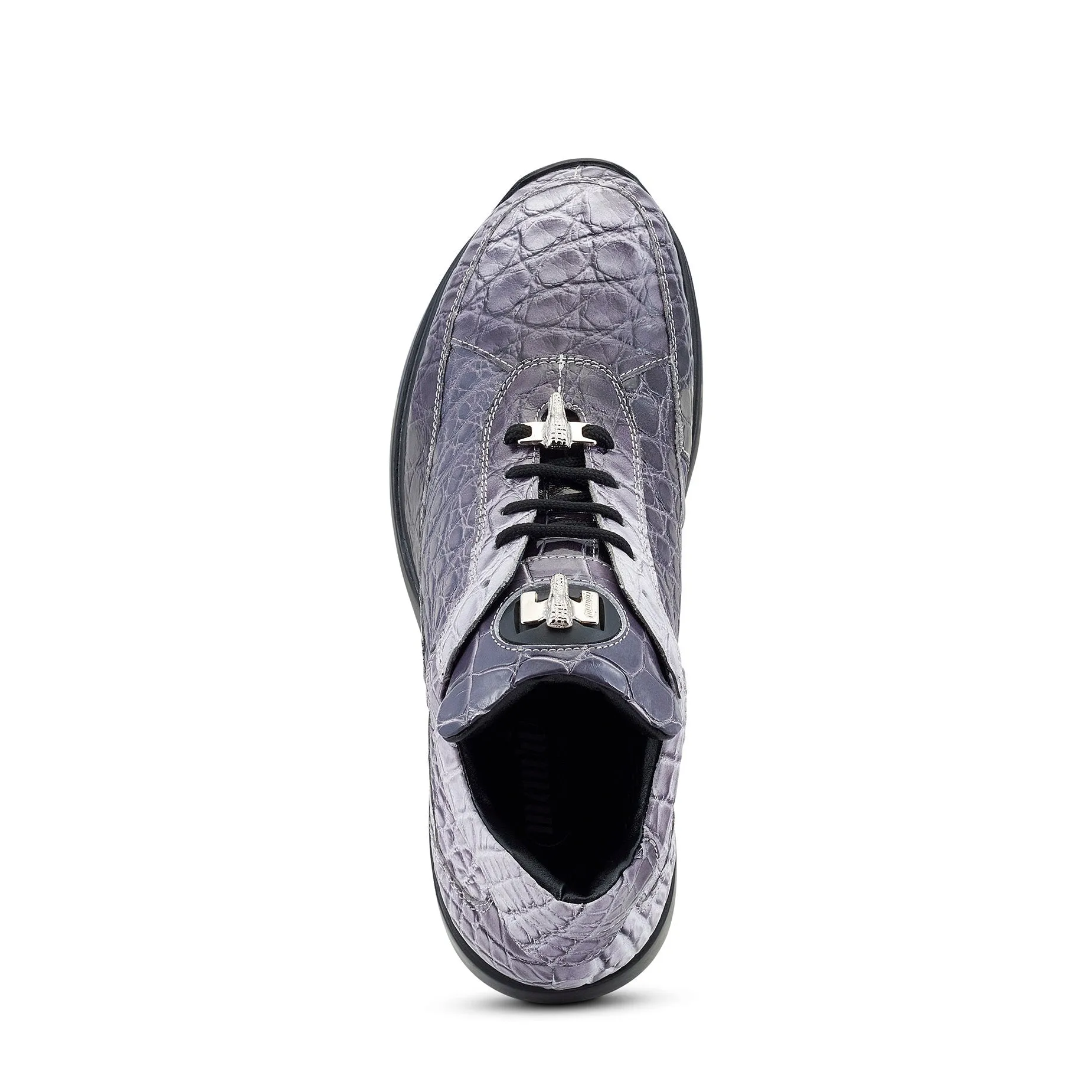 Mauri Schuhe Mauri Bloodshed in Multigrey Herren Exotische Alligator Freizeit-Sneaker