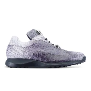 Mauri Schuhe Mauri Bloodshed in Multigrey Herren Exotische Alligator Freizeit-Sneaker