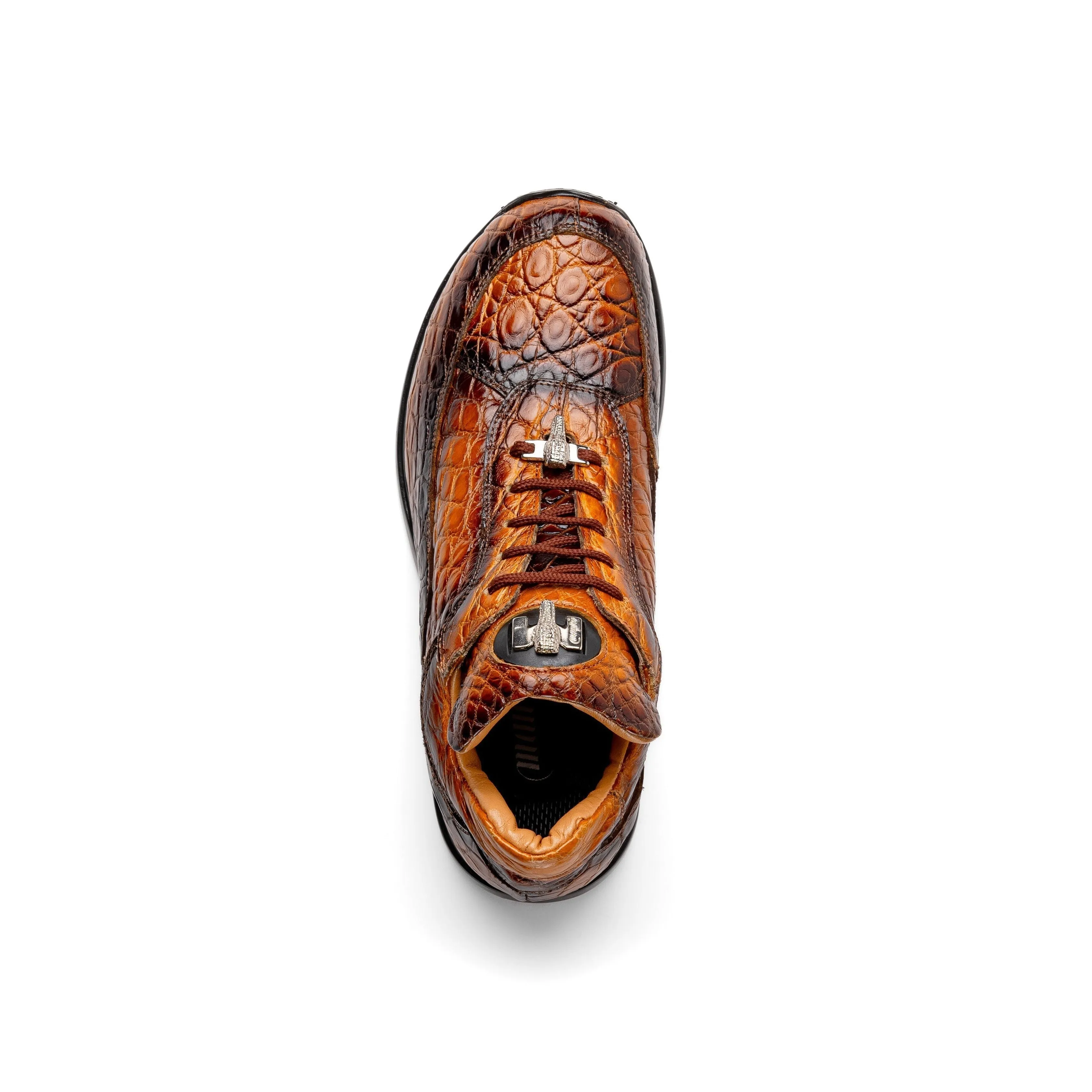 Mauri Schuhe Mauri Blutvergießen in Toffee / Schmutziges Gold Herren Exotische Alligator Freizeit-Sneakers