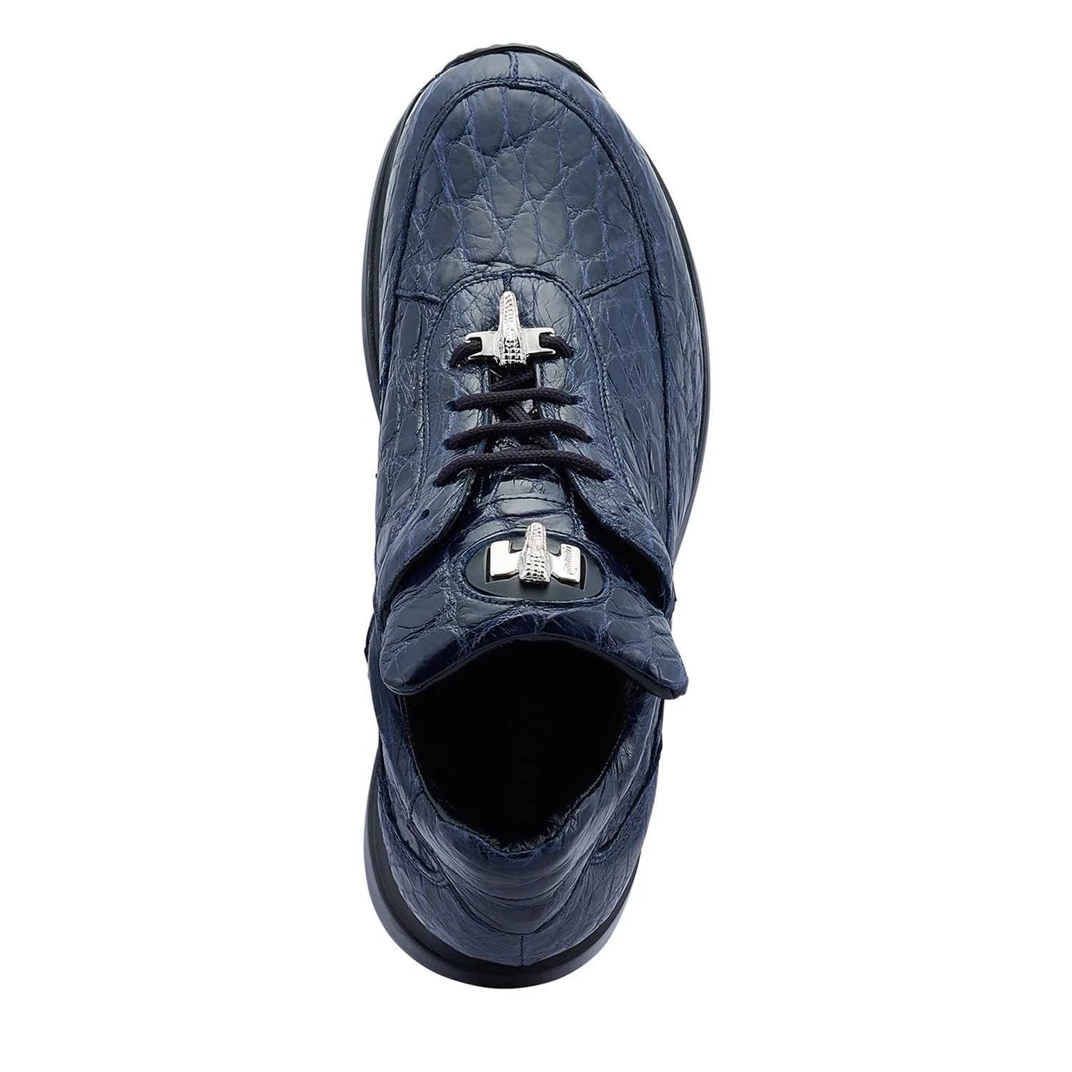 Mauri Shoes Mauri Bloodshed in Wonder Blue Herren Exotische Alligator Freizeit-Sneaker