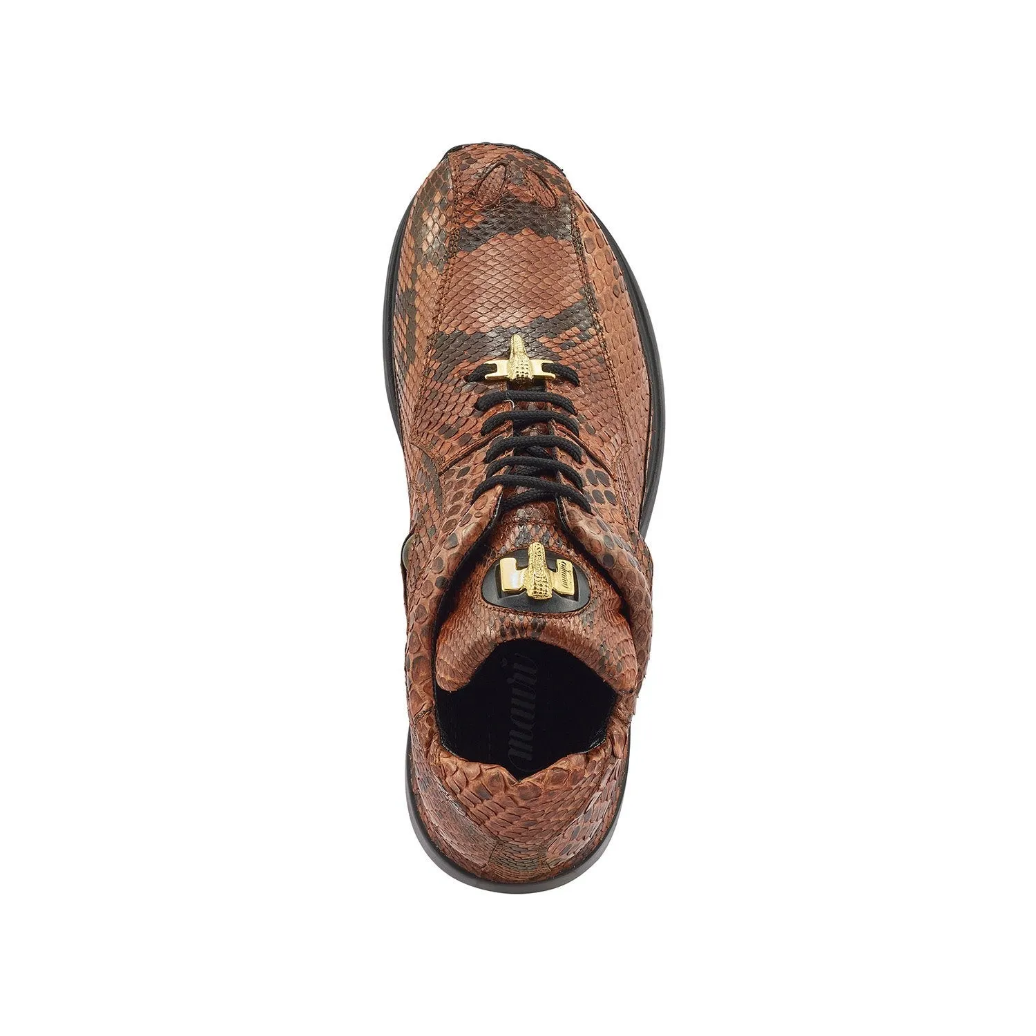 Mauri Shoes Mauri Snake Eyes in Schwarz & Gold Herren Exotische Python Freizeitschuhe