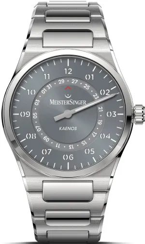 MeisterSinger Kaenos Open Date Sunburst Grey Uhr Schmuck_Meistersinger_Uhren