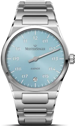 MeisterSinger Kaenos Sunburst Ice Blue Uhr Schmuck_Meistersinger_Uhren