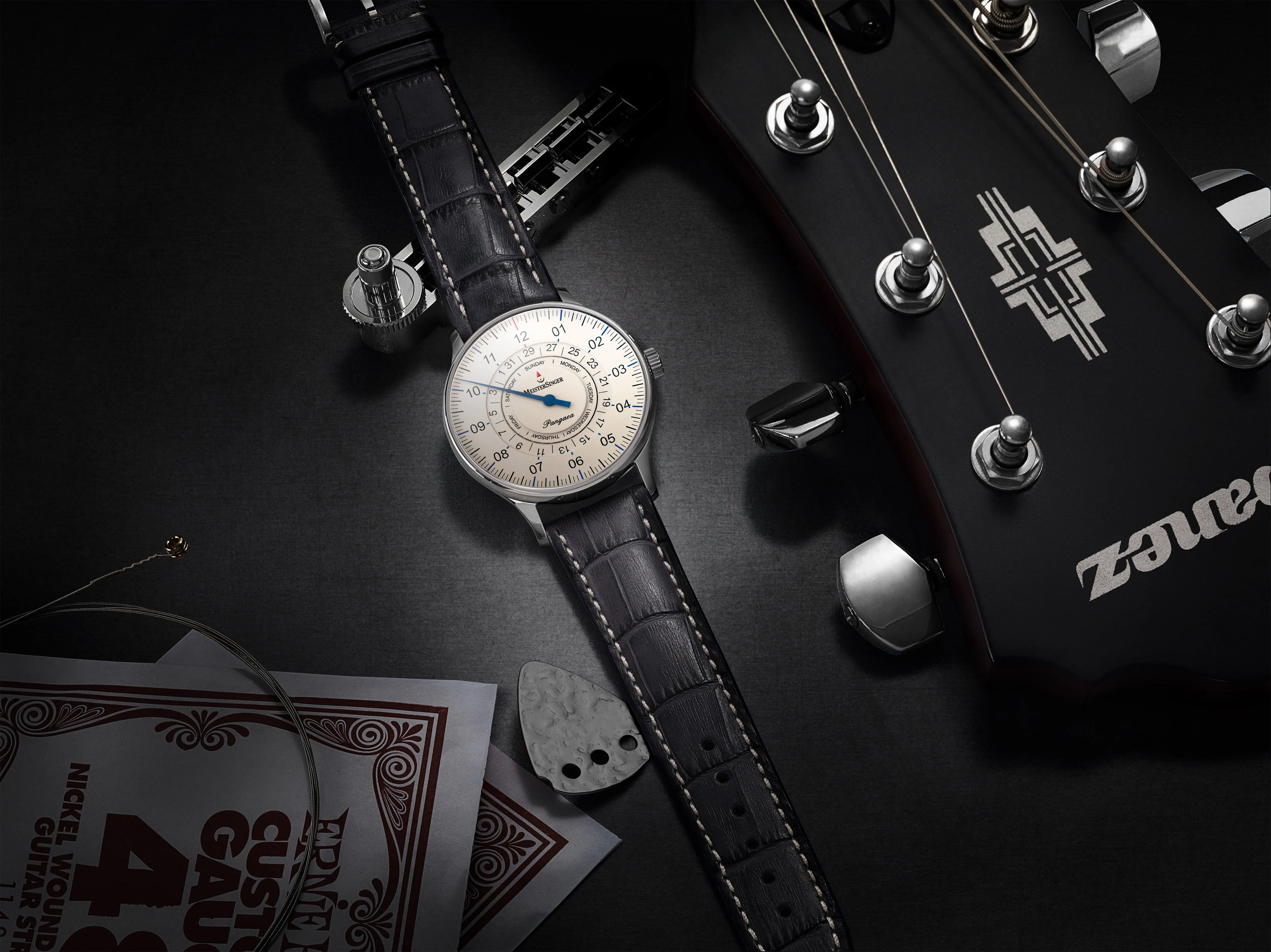 MeisterSinger Pangaea Tag Datum Uhr Schmuck_Meistersinger_Uhren