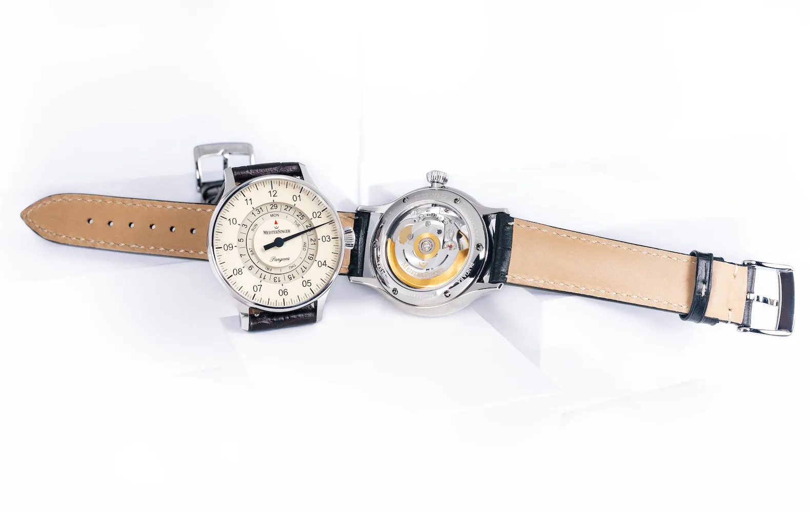 MeisterSinger Pangaea Tag Datum Uhr Schmuck_Meistersinger_Uhren