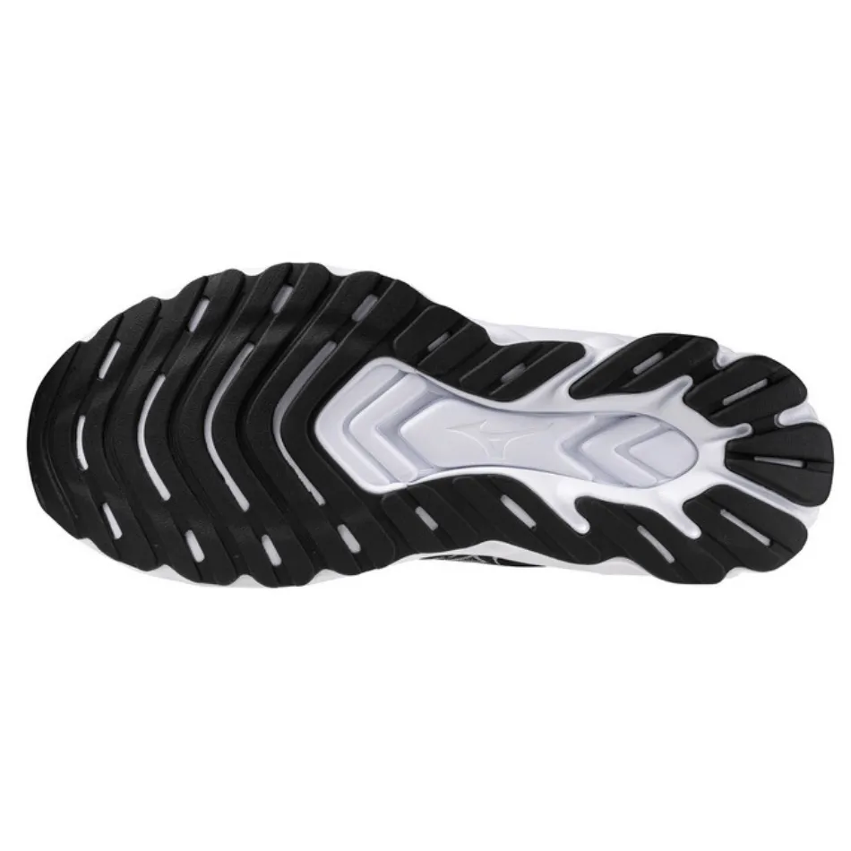 Mizuno Herren Wave Skyrise 6 Laufschuhe in Schwarz/Weiß/Blau Pace SS25