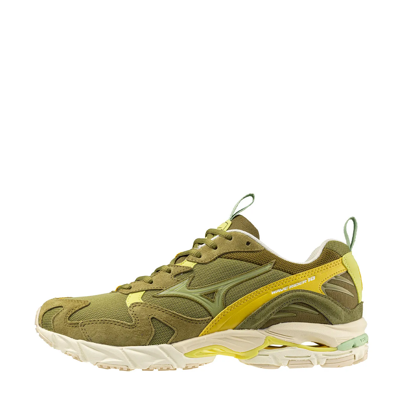 Mizuno Wave Rider 10 Premium Turnschuhe Olivgrün / Zedernholz / Zedernholz